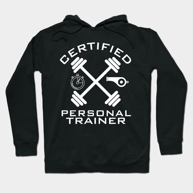 Fitness Gift for Health Coach - Certified Personal Trainer Hoodie by Marveloso